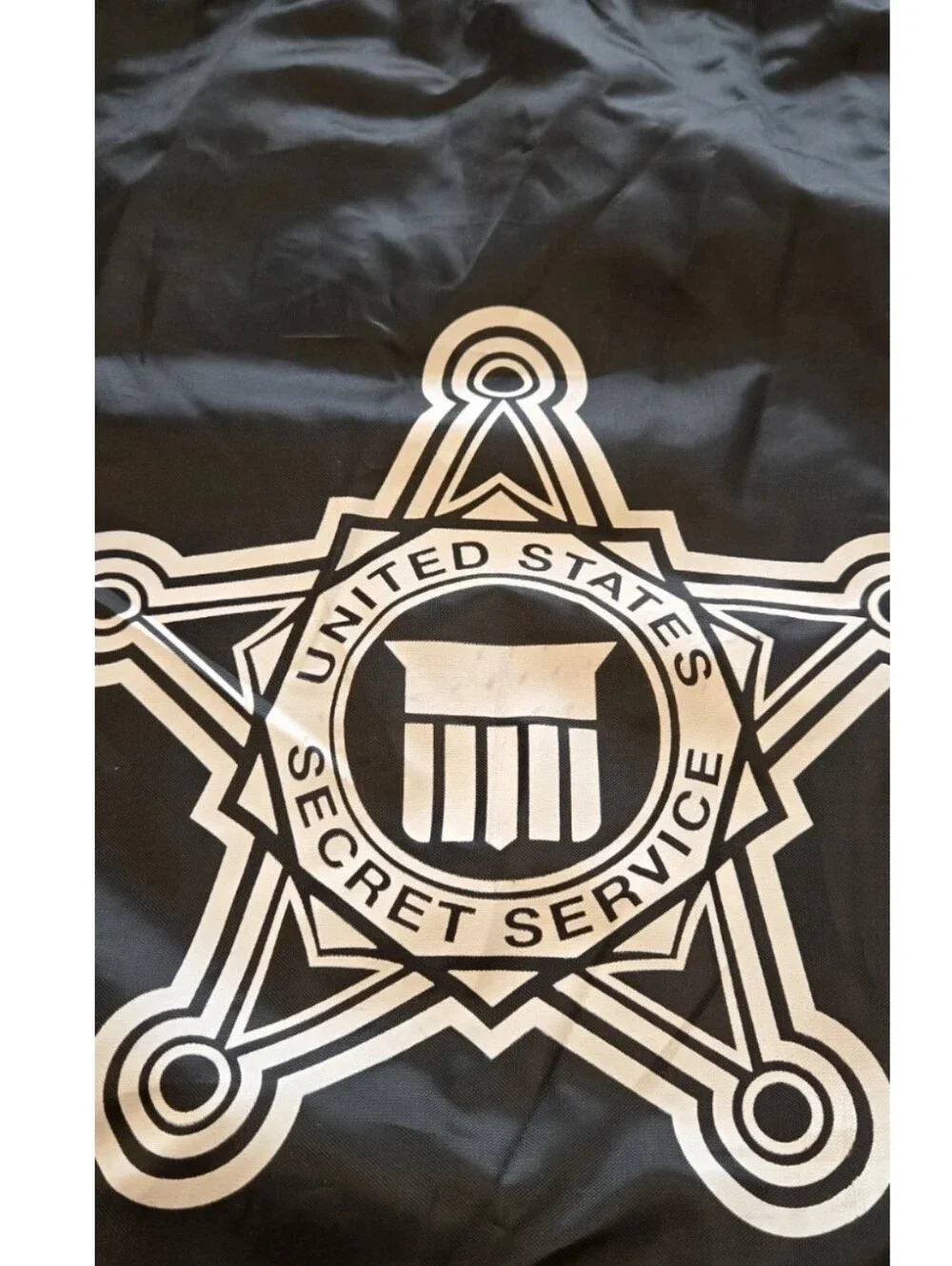 United States Secret Service Black Drawstring Gym Bag USSS